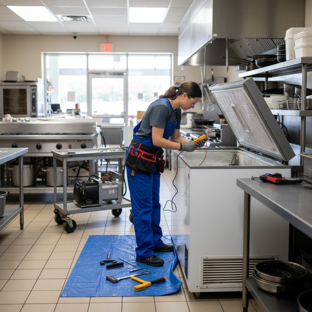 Freezer Repair performed by a Worcester Appliance Repair Pros technician in Worcester, MA